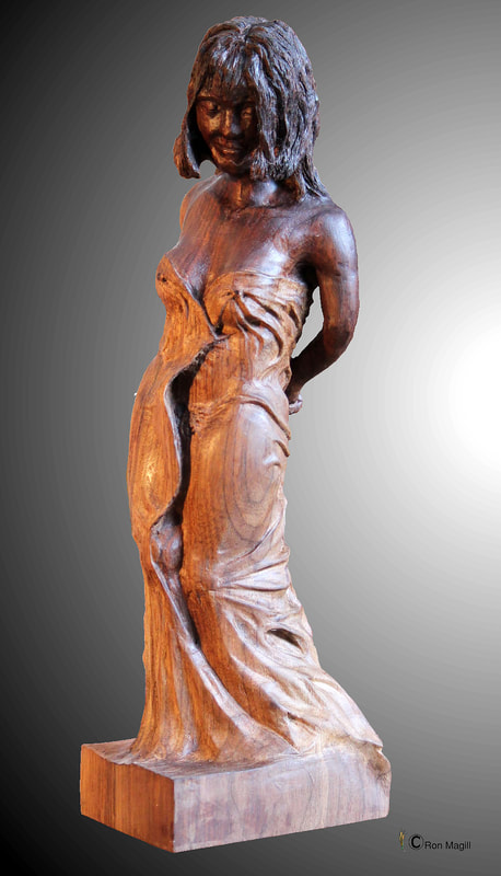 sculpture of woman